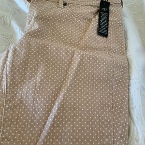 VS Siren Jeans  tan dotted jeans